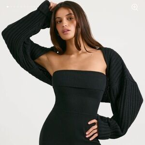 Bo&Tee Chunky Knit Shrug